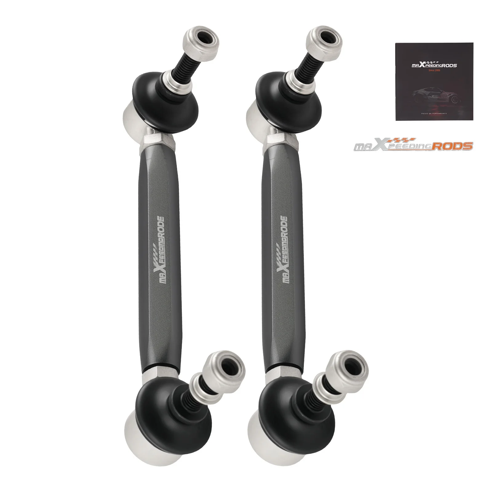

Universal Front Sway Bar Adjustable Links 180-230mm 10mm Balljoint + 12mm Washer