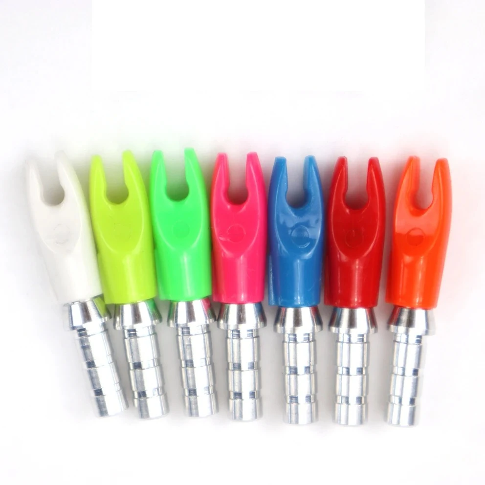Archery Arrow Pin Nocks 12pcs Spare Parts for ID4.2 6.2MM Carbon Arrow Shaft Compound Recurve Bow Outdoor Hunting Shooting