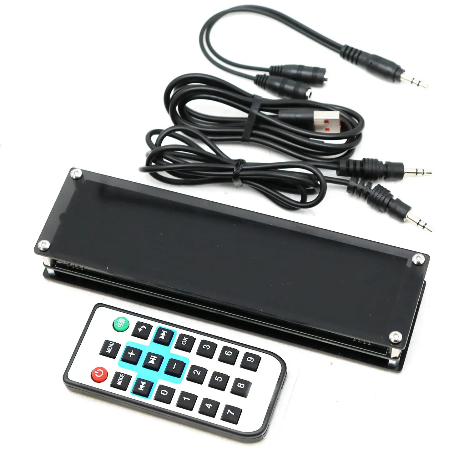Bluetooth VFD Music Spectrum Clock Vacuum Fluorescent Display Timer Alarm Audio Level Indicator VU Meter Analyzer Stereo System