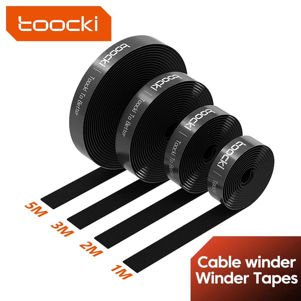 Toocki Cable Organizer Wire Winder Tape Office Earphone Mouse Cord Management Protector Cable Organiser For iPhone Xiaomi Poco