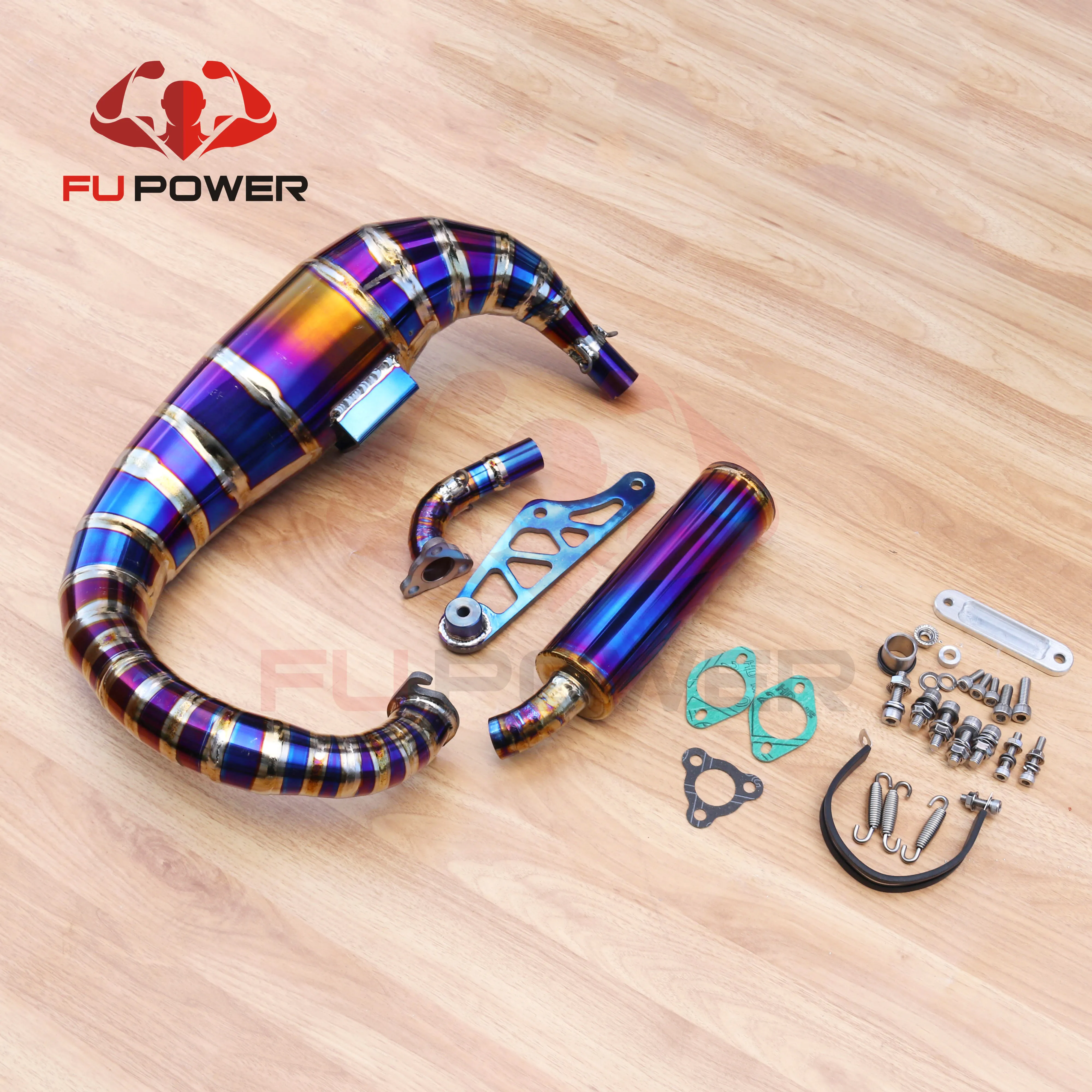 

Ti-Cone Pipe Custom Titanium Cone Pipes Motorcycle Exhaust System Kit Muffler