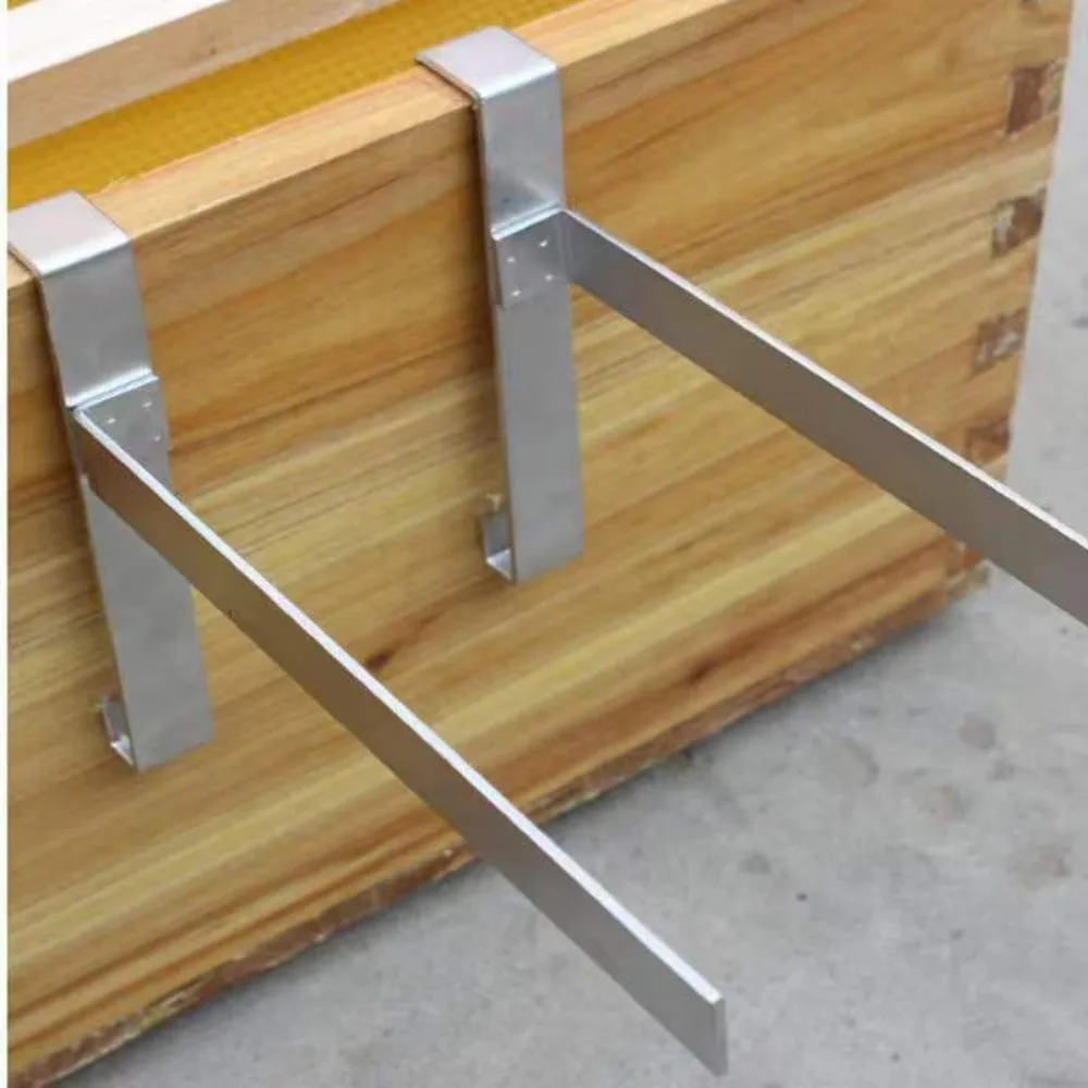 

2pcs Stainless Steel Beehive Frame Holder Rustproof Multifunctional Bee Hive Frame Grip Adjustable Stable Beehive Support Rack