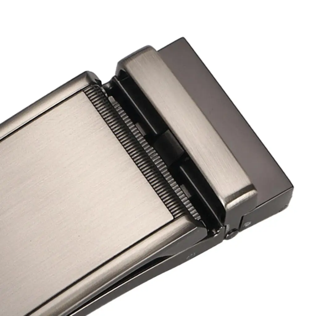 مشبك حزام أوتوماتيكي للرجال بإبزيم حزام بسقاطة معدنية للجلد