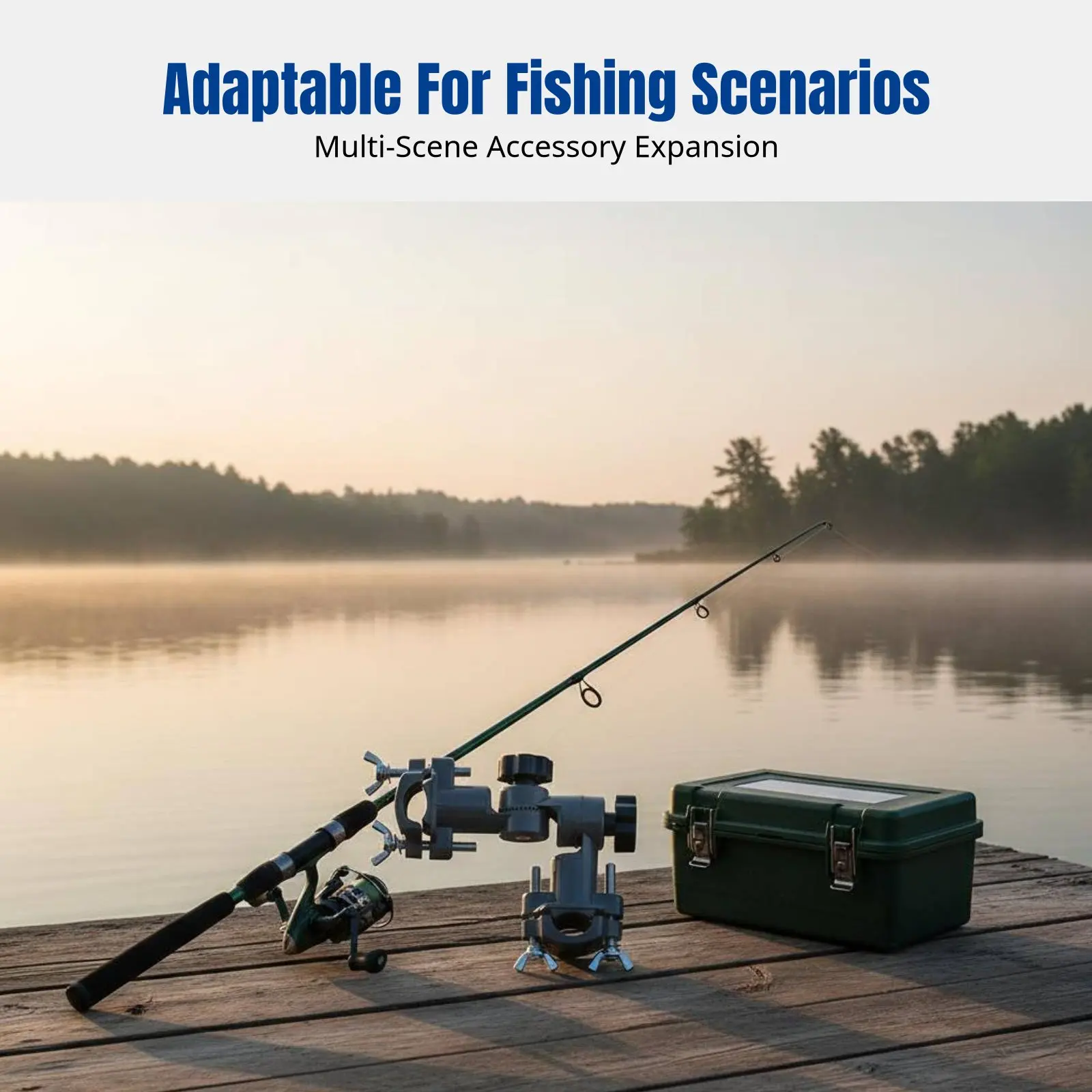 

Fishing Multi-Functional Connector, Universal Umbrella Holder, Rod Stand Bracket, Chair & Stool Angling Accessory