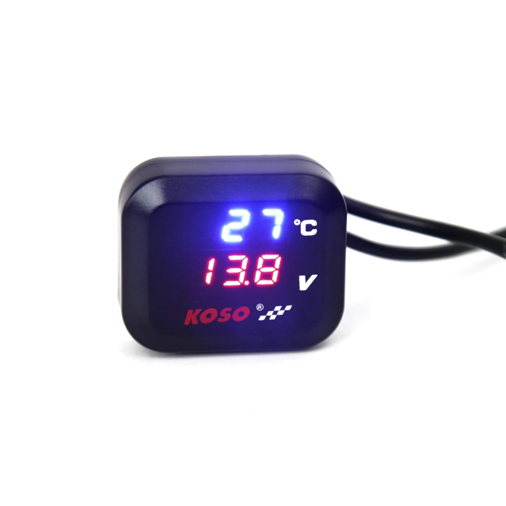 USB Port Adapter Power Multifunction Voltmeter Thermometer Supply 12-24V 3A Quick Charging 3In1 Motorcycle Accessories