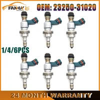 Boquilla de inyector de combustible remanufacturada para Lexus GS300, IS250, 23250-31020, 6X, 2.5L, 2006, 3.0L, OEM, 2013, 2006, 23250, 31020, 2325031020