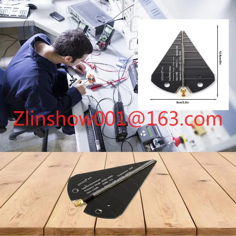 1300MHz-10GHz Logarithmic Periodic Antenna, Small Antenna for Receiving and Transmitting Signals, Full Band HT5