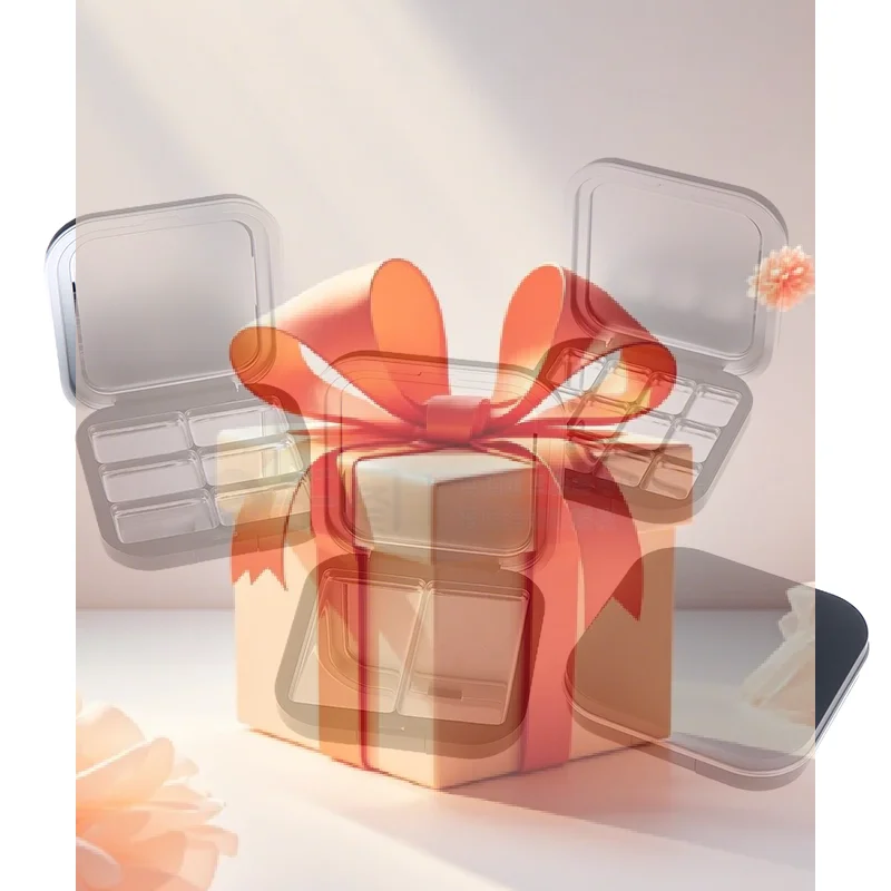 【HBA】Pusta Paleta do Makijażu z Magnetycznym Zapięciem i Lustrem, Cień do Powiek, Róż, Matowa Czarna Pudełko z Pojemnikiem na Kosmetyki, Pojemnik na Róż