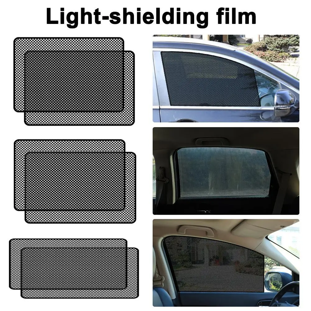 

2PCS Car Sunroof Film Insulation Sunscreen Film Stickers Cover Anti-UV PVC Black Electrostatic Sticker Window