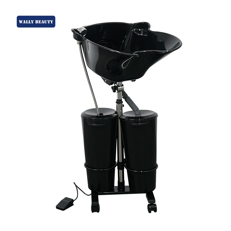 Adjustable Shampoo Bowl Chair for Barber Shop Portable Head Spa Sink Hospital Home Shampoo Basin