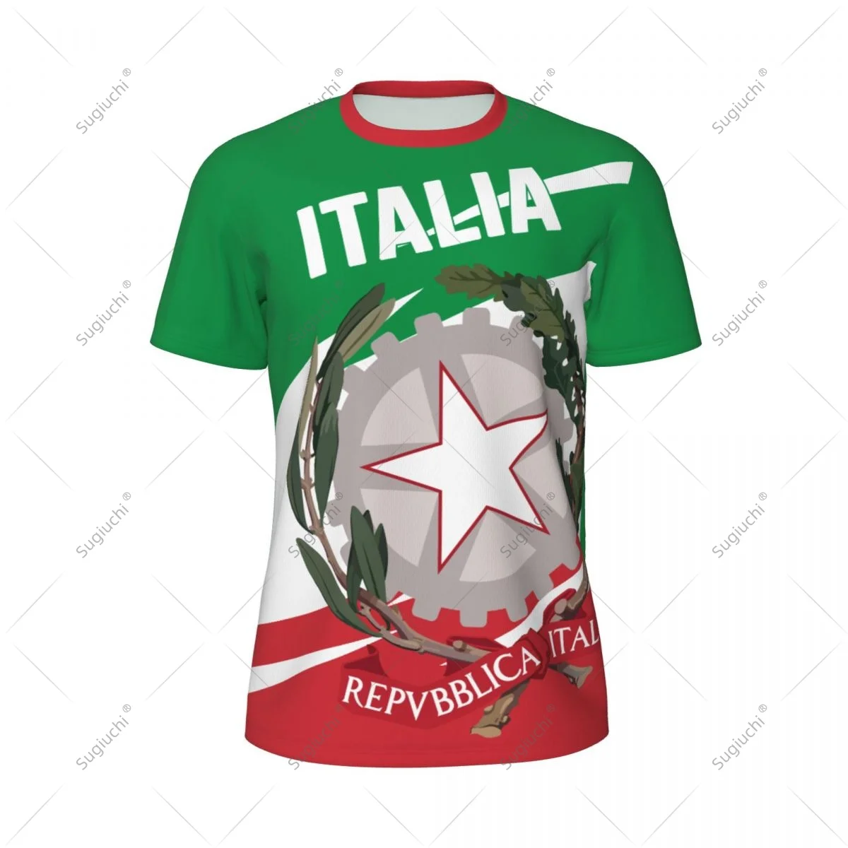 Italian Italy Flag Men Sports T-shirt Women Tees jersey for Soccer Football Running Bike Tennis Fitness Fans