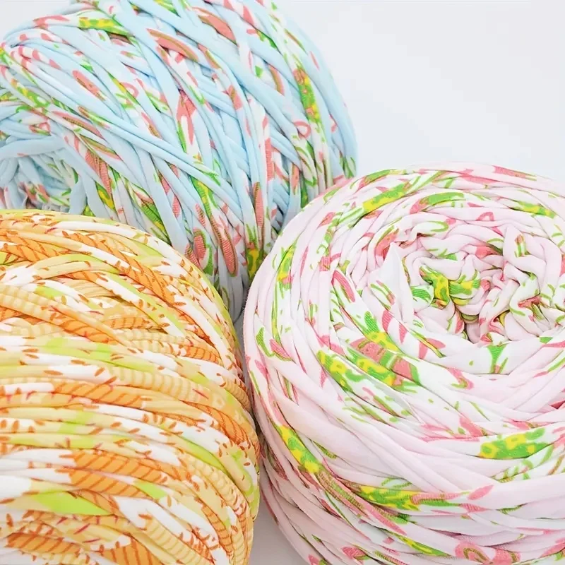 1pc 2cm Wide T-shirt Yarn,Woven Fabric Knitted Yarn 200g Yarn ,For Hand Made DIY Bags, Blankets, Cushions, Dolls