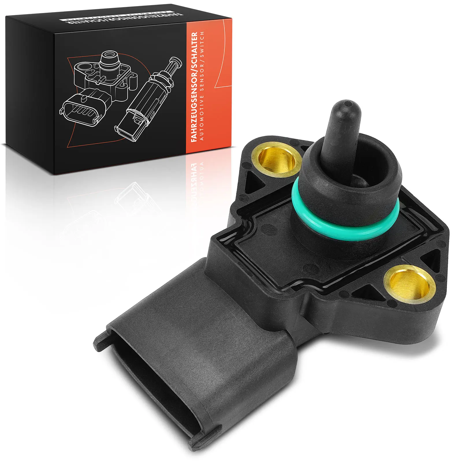 Frankberg 1x Boostdruksensor voor Fiat Ducato 230 Iveco Daily III Land Rover Defender L316 96542 MHK100640 15094 906146