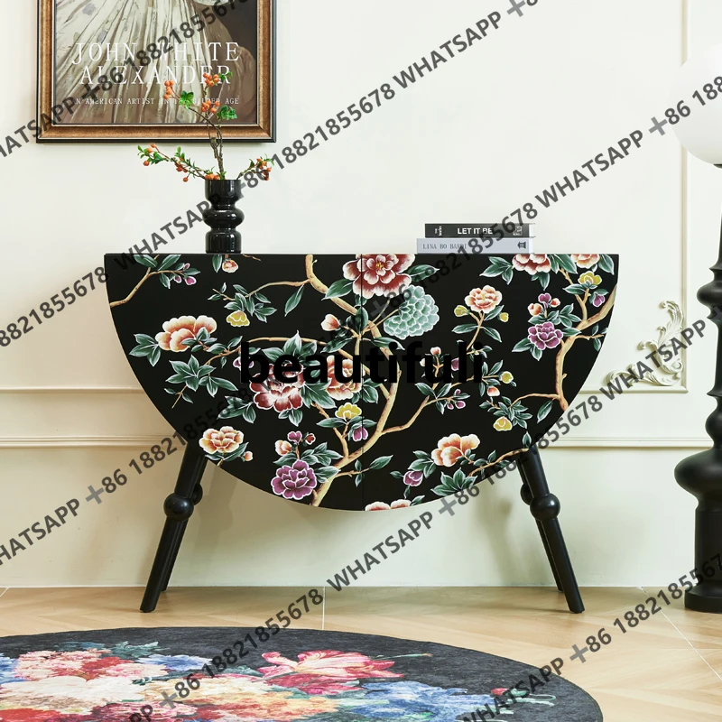 American painted decorative lockers enter the door and enter the entrance cabinet villa