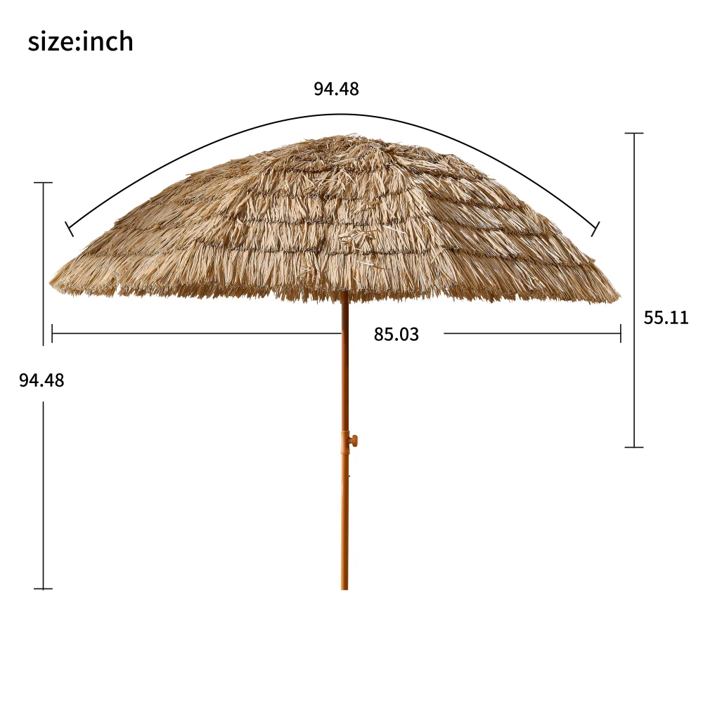 8'Thatch Patio Tiki… - image