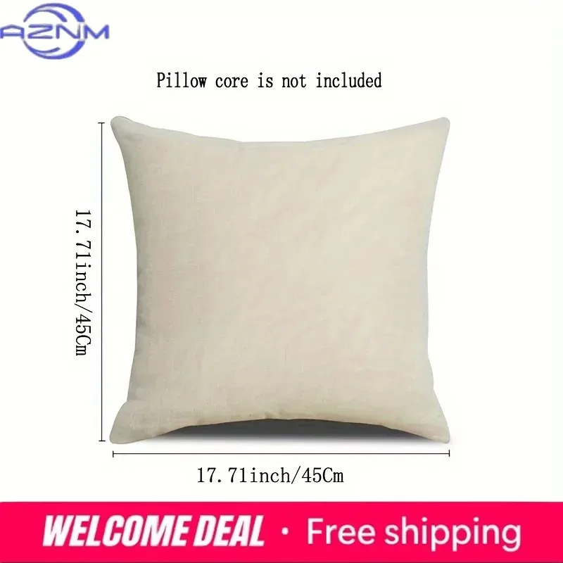 Cute Kitten Pattern Cushion Cover for Looking At Cell Phone 18x18in Cartoon Style Pillow Covers for Home Decor and Gift Giving