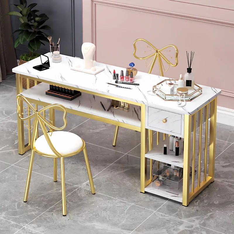 

Modern Professional Manicure Tables Designer Portable Beauty Salon Mesa Manicure Nail Luxury Mesa Manicura Salon Furniture