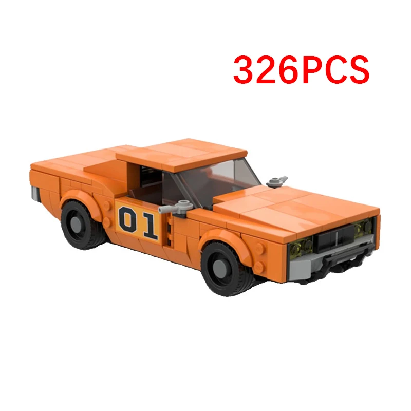 

MOC-60391Speed Series General Lee Гоночный автомобиль Строительные блоки City Champion Гоночная сборная модель Детская игрушка Подарок на день рождения