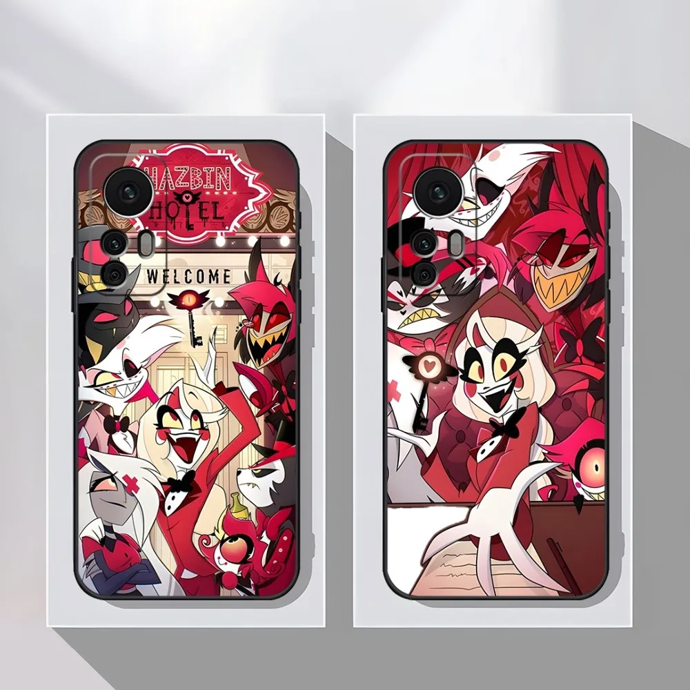 H-Hazbin Cartoon Hotels Phone Case for Xiaomi 13 12 11 9T 11T 9SE 11i Lite Ultra Note10 Poco F3 M4 GT Pro Cover