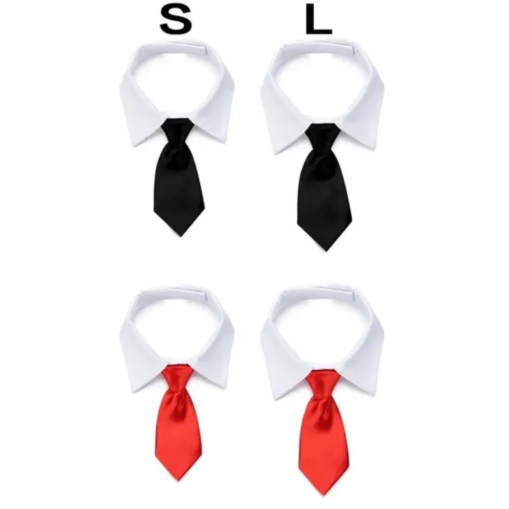 Pet Puppy Bow Tie Necktie, Adjustable Pet Neck Tie Costume Formal Dog Collar for Small Dogs and Cats Puppy Grooming Ties