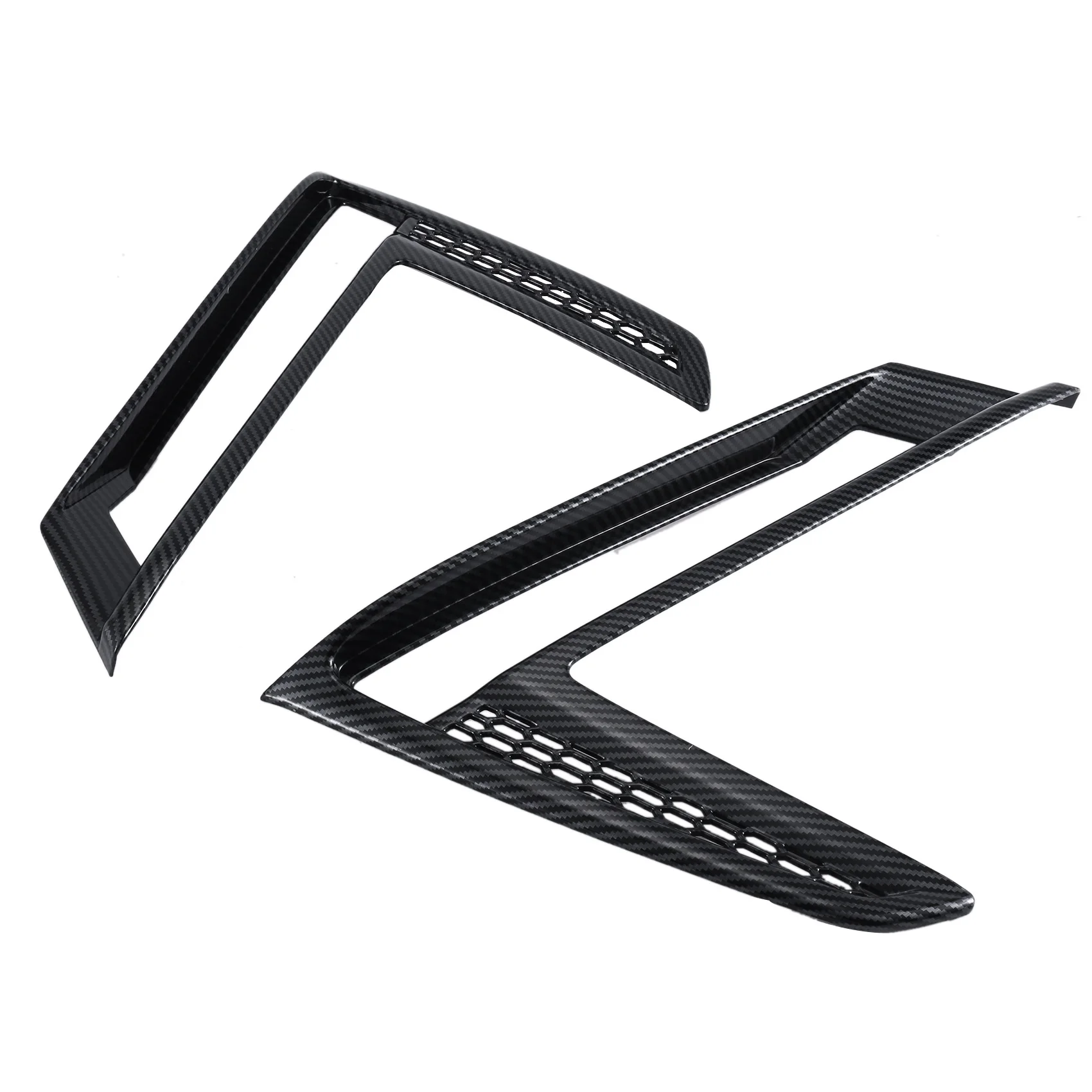 

Car Carbon Fiber Front Bumper Lower Grille Trim Strips Fog Light Cover Trim for Honda CR-V CRV 2022 2023