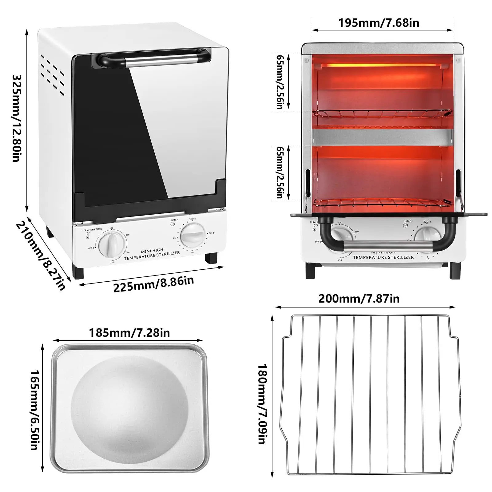 

Infrared Disinfection Desktop Compact Box High-Temperature Tool Sterilization Cabinet Beauty & Nail Care