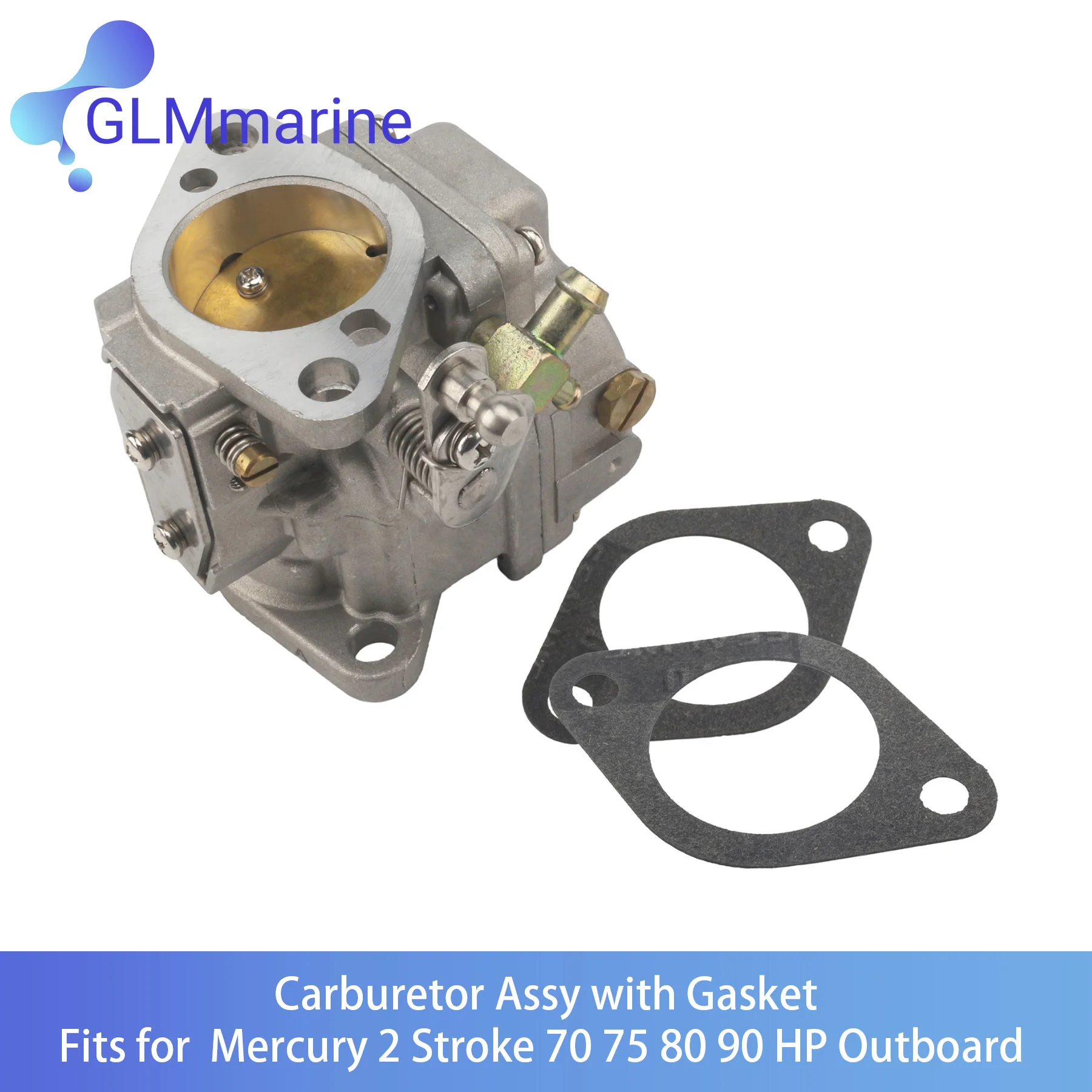 3301-9012A14 Carburetor Assy with Gasket 27-93214 for Mercury 2 Stroke 70 75 80 90 HP Outboard Motor 3301-9012A5 9012A17 9012A24