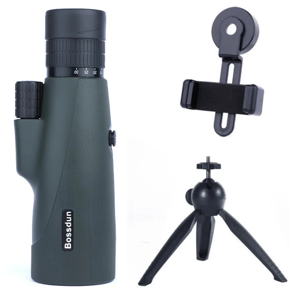 10-30x50mm Zoom Monocular Telescope with Bak4 Prism - Long Range Scope for Hunting, Camping, Hiking & Outdoor Adventures