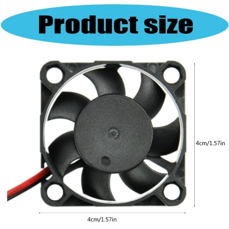 Ventilador 40 mm 3D Impresora 5V 12V 24V Ventilador 4010 Rodamientos bolas Ventiladoras sin escobillas