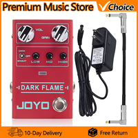 JOYO Guitar Effect Pedal R-17 Dark Flame High Gain Distortion Effect 3 Band EQ Metal Sound Distortion Pedal Guitar Accessories