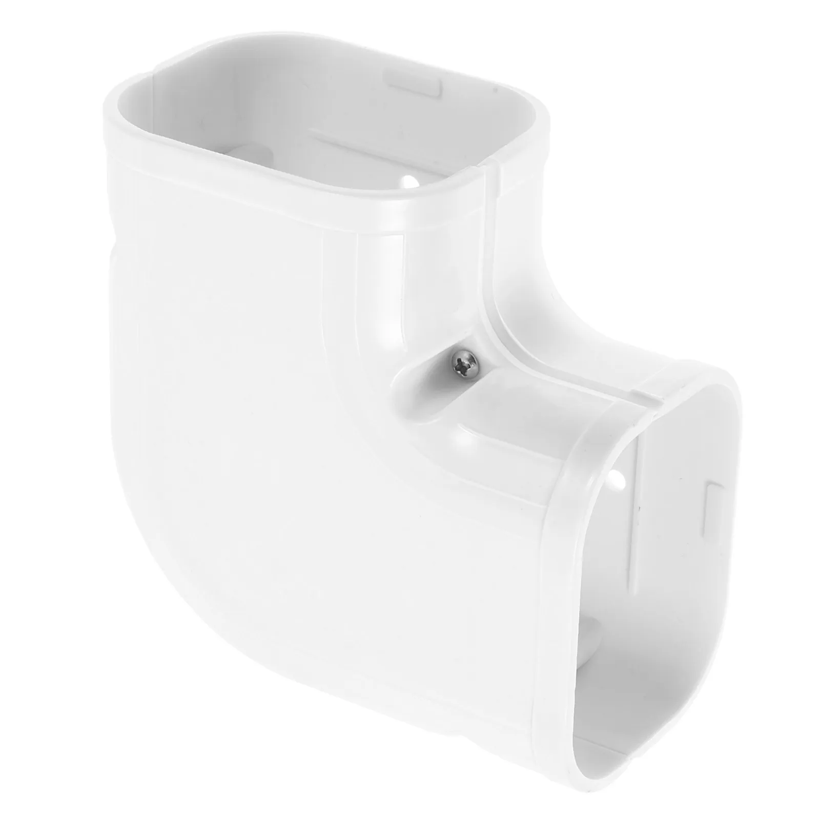 PVC Air Conditioner Line Cover Flat Elbow Bend Pipe Lineset Cover for Mini Split Systems Air Conditioning Connector
