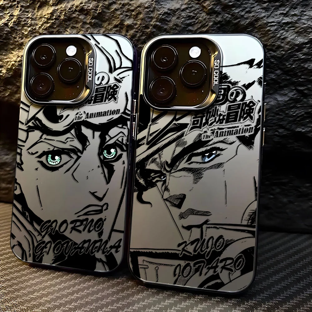 Funda de teléfono Anime JoJo Bizarre Adventure para iPhone 17 16e 16 15 14 13 12 11 mini Pro Max X XR 8 7 Air Plus cubierta mate anticaída