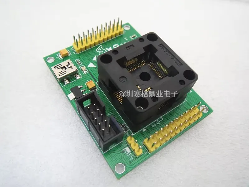 IC Asli tes kursi EPM3032A EPM3064 membakar Programmer QFP44 soket adaptor