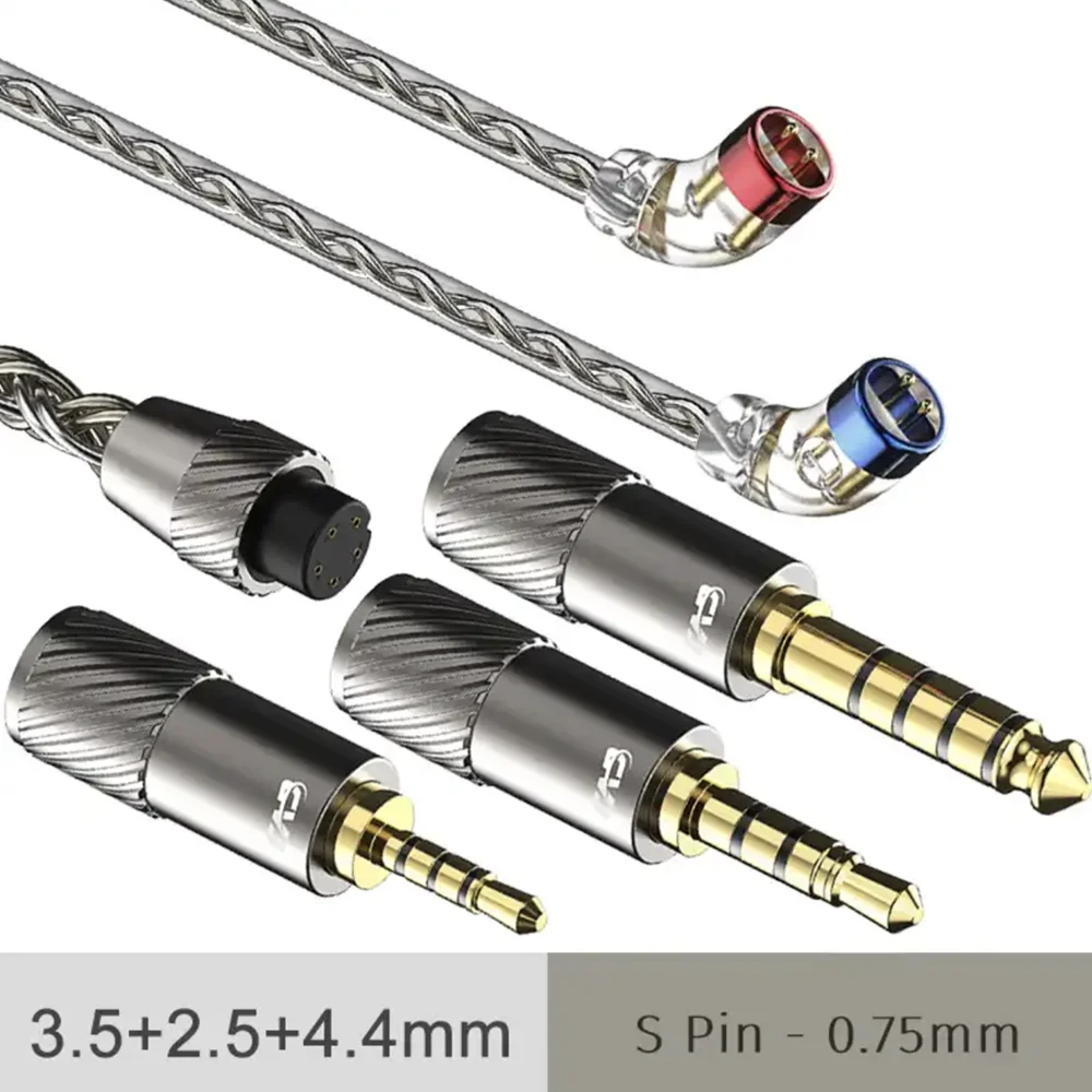 CVJ TS800 200 Cores Eight-Braid Silver-plated Earphones Upgrade