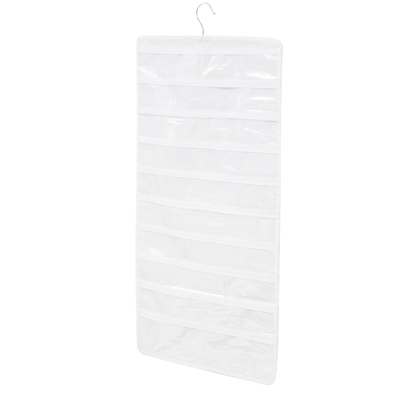

Jewelry Storage Bag Double Sided 80 Pockets ganizer Necklaces Rings Earrings Travel Foldable PVC Non Woven Wall Closet Door