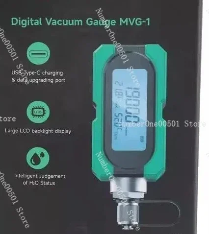 Digital Vacuum Gauge MVG-1 Air Conditioner Vacuum Extraction Degree Electronic Pressure Absolute Pressure Digital Vacuum Meter