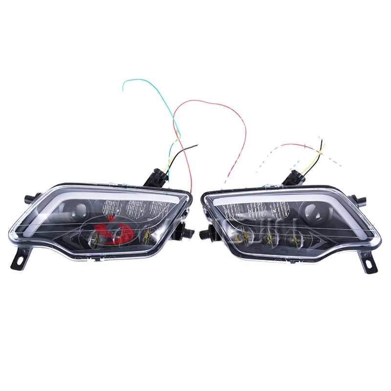 LED headlight atv utv headlight with White ANGEL for Honda Pioneer 1000 Talon Rancher 420 Foreman 500  Rubicon 2014-2020