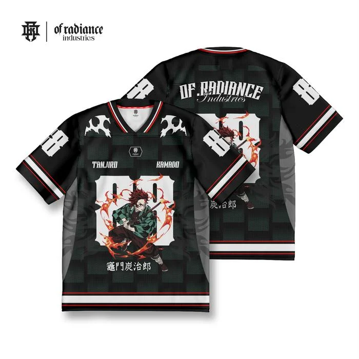 

Новые футбольные майки японского аниме Bandai Demon Slayer Tanjiro Nezuko футболка спортивная уличная свободная для мужчин и детей