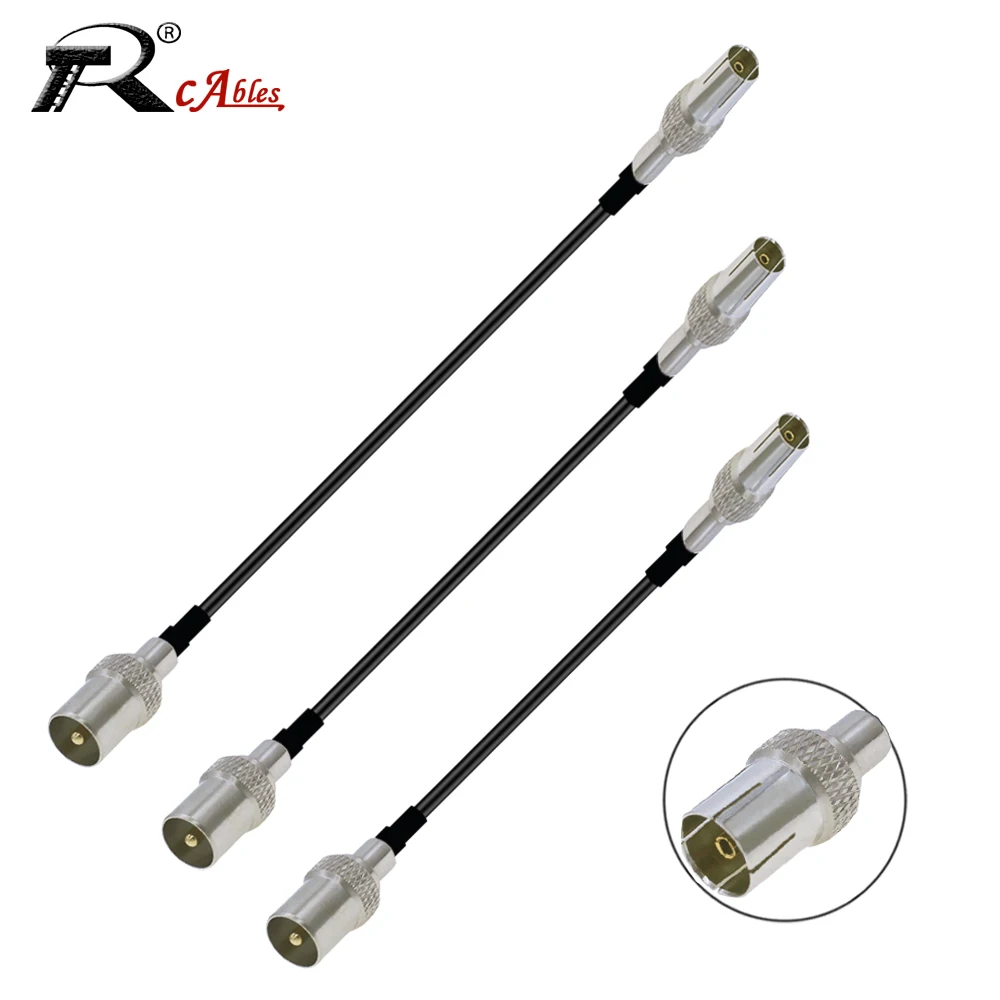 

TV Cable 50 Ohm TV Female to TV Female Right Angle Pigtail RG174 Coaxial Jumper TV Satellite Antenna Cable Aerial RF Coax Cables