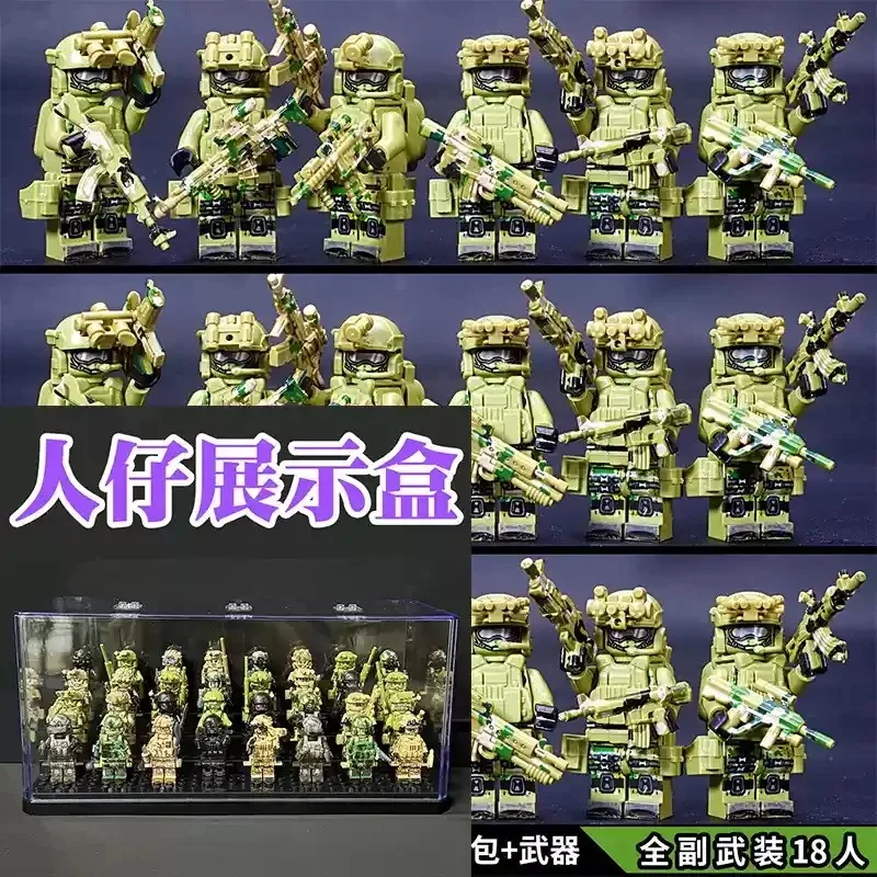 New building blocks Veyron Special Police Delta Special Forces children's toys mini humanoid doll Christmas birthday gift view 3