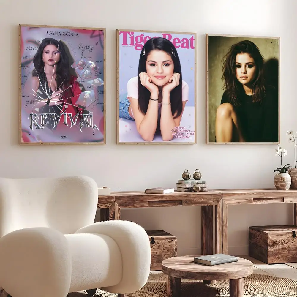 Singer Selena Gomez   Print Wall Art Pictures Canvas Painting Living Room Bedroom Home Decor Poster