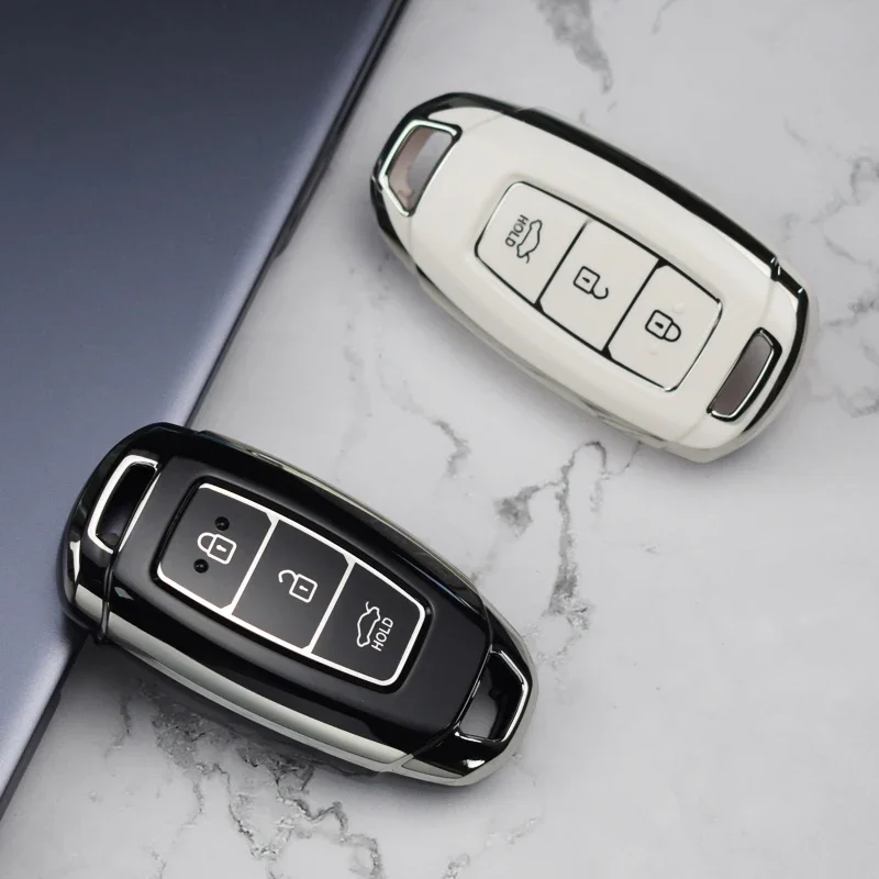 3/4/5 Buttons Car Key Case Cover Keychain for Hyundai I30 Ix35 KONA Encino Solaris Azera Grandeur Ig Accent Santa Fe Palisade