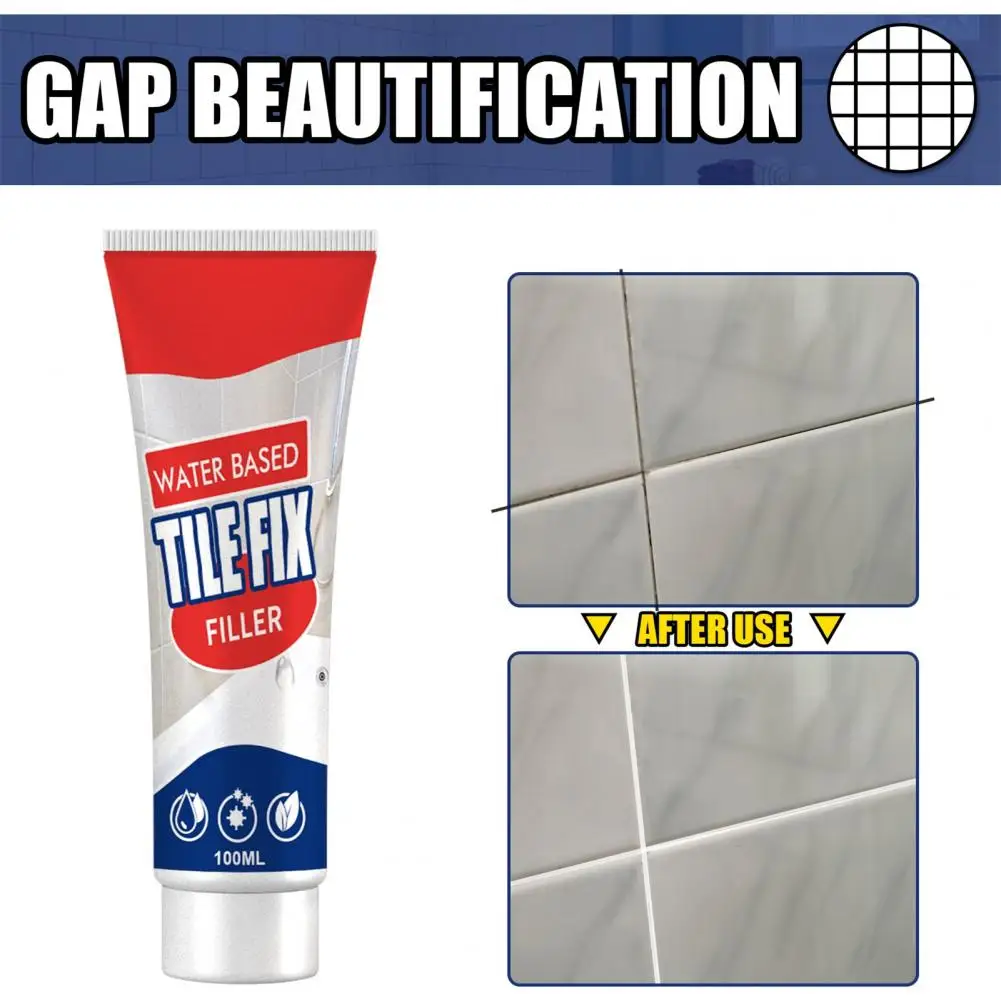 Liquid 100ml Excellent Water-based Ceramic Tile Grouting Repair Agent Home Supplies Tile Sealant Universal   for Bathroom