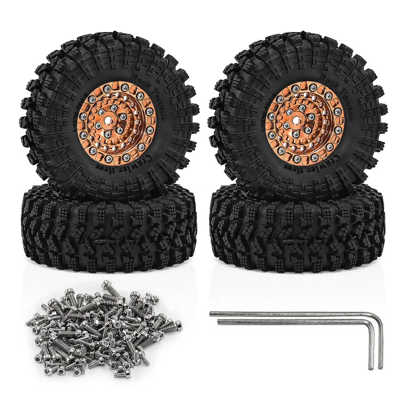 

Колесные диски 1.3 дюйма для внедорожников 1/18 RX4M SCX24 FMS Ascent-18 W344