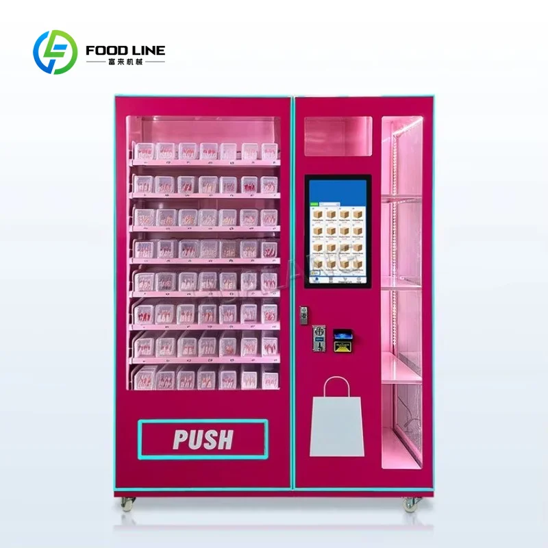 Customized Touch-select Beauty Vending Machine Coin Cash Card Payment Press on Nails Vending Machine Factory Direct