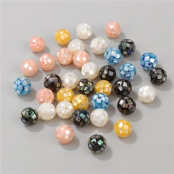 Multicolor 8mm Shell Beads Abalone Shell Mother Of Pearl Seashell Beads For Craft Jewelry Making DIY Necklace Earrings Accessory