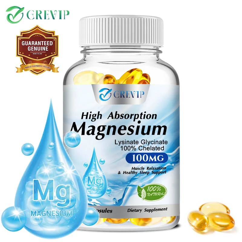 

Magnesium Glycinate Lysinate - Improve Mood Nervous, Improve Cardiovascular Health,Reduce Stress,and Promote Healthy Sleep