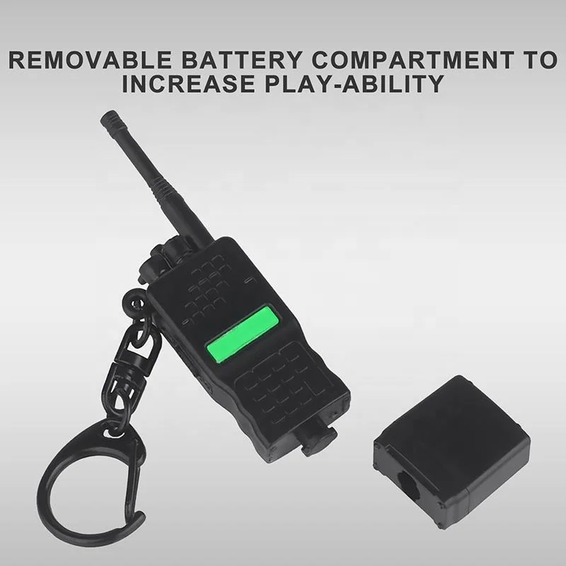 PRC152 ABS Plastic Walkie Talkie Keychain Interphone Decorative Collection Ornaments Backpack Pendant Radio Dummy Model keychain