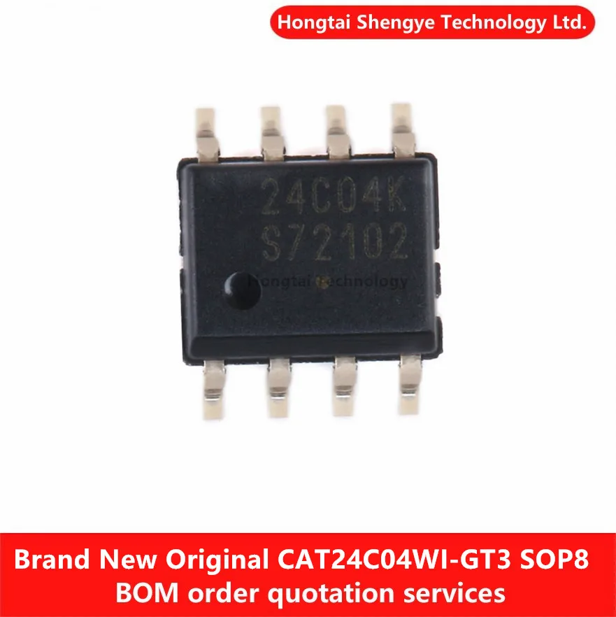 New Original CAT24C04WI-GT3 Screen Printed 24C04K SOP-8 Memory IC Chip