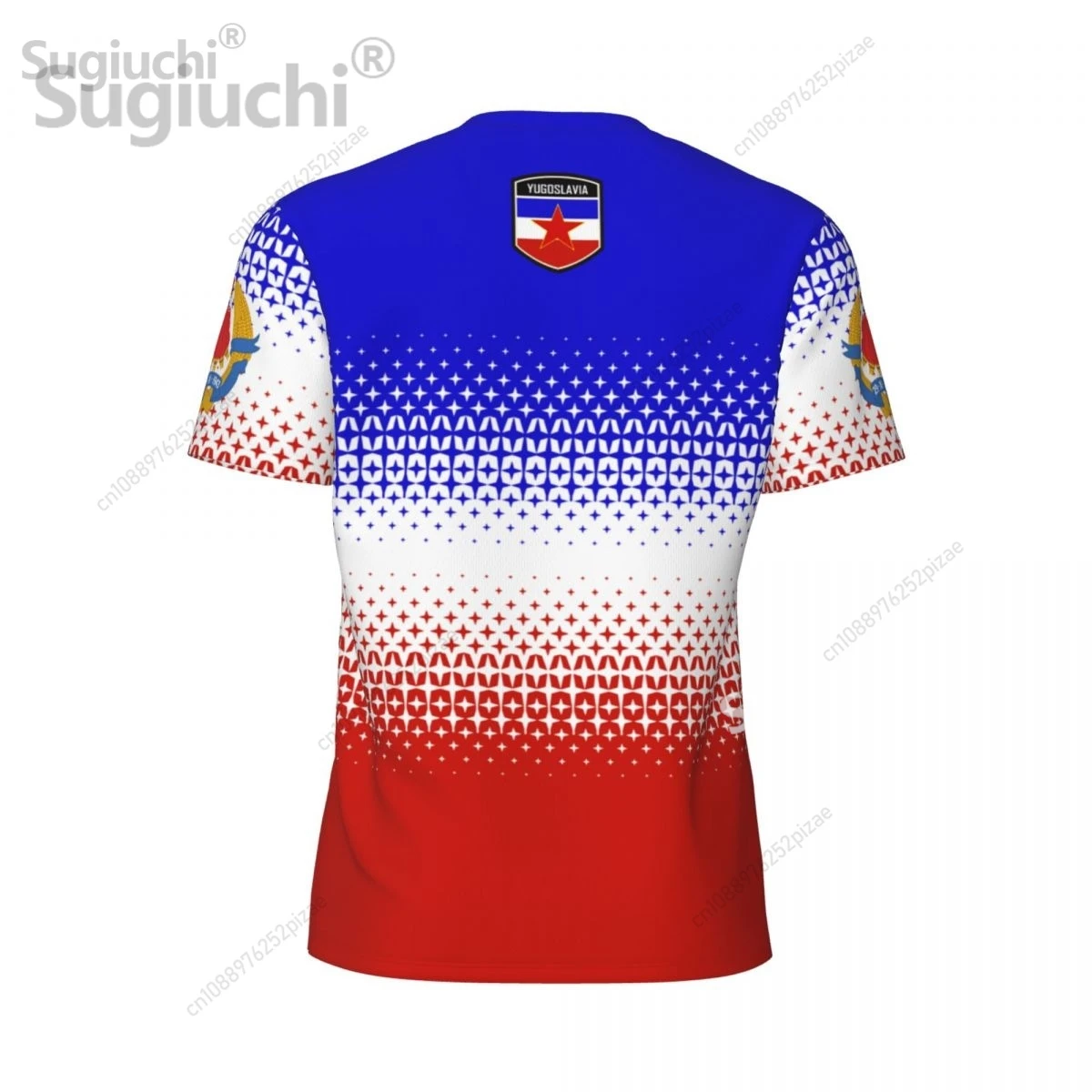 2025 New Yugoslavia 3D Printing Flag Mesh T-shirts Men Women Clothing Sports Breathable For Running Bike Tennis Fitness T shirt - view 3